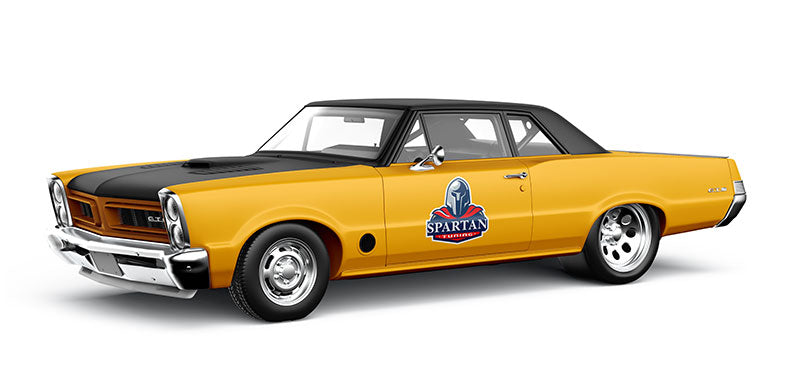 Coche amarillo con barniz autonivelante Spartan Detailing para reparar laca mate o quemada por el sol de España
